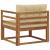 Canapea Medie pentru Exterior Lemn Solid de Acacia natural GartenMobel Dekor
