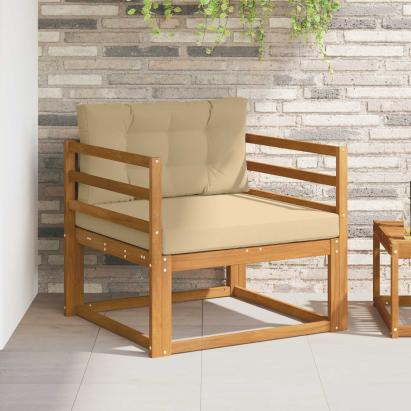 Canapea Medie pentru Exterior Lemn Solid de Acacia natural GartenMobel Dekor