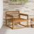 Canapea Medie pentru Exterior Lemn Solid de Acacia natural GartenMobel Dekor