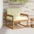 Canapea Medie pentru Exterior Lemn Solid de Acacia natural GartenMobel Dekor
