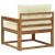 Canapea Medie pentru Exterior Lemn Solid de Acacia natural GartenMobel Dekor