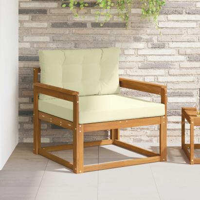 Canapea Medie pentru Exterior Lemn Solid de Acacia natural GartenMobel Dekor
