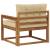 Canapea Medie pentru Exterior Lemn Solid de Acacia natural GartenMobel Dekor