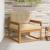 Canapea Medie pentru Exterior Lemn Solid de Acacia natural GartenMobel Dekor