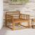 Canapea Medie pentru Exterior Lemn Solid de Acacia natural GartenMobel Dekor
