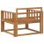 Canapea Medie pentru Exterior Lemn Solid de Acacia natural GartenMobel Dekor