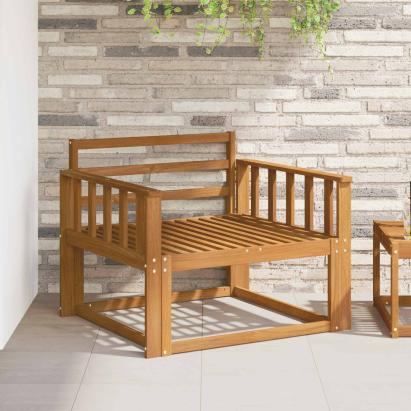Canapea Medie pentru Exterior Lemn Solid de Acacia natural GartenMobel Dekor