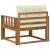 Canapea Medie pentru Exterior Lemn Solid de Acacia natural GartenMobel Dekor