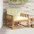 Canapea Medie pentru Exterior Lemn Solid de Acacia natural GartenMobel Dekor