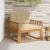 Canapea Medie pentru Exterior Lemn Solid de Acacia natural GartenMobel Dekor