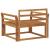 Canapea Medie pentru Exterior Lemn Solid de Acacia natural GartenMobel Dekor
