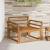 Canapea Medie pentru Exterior Lemn Solid de Acacia natural GartenMobel Dekor