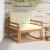 Canapea Medie pentru Exterior Lemn Solid de Acacia natural GartenMobel Dekor