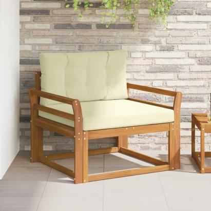 Canapea Medie pentru Exterior Lemn Solid de Acacia natural GartenMobel Dekor