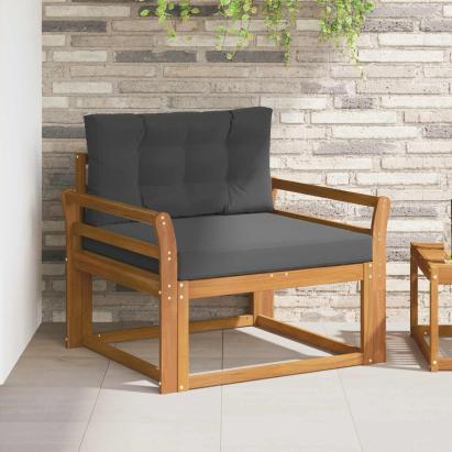 Canapea Medie pentru Exterior Lemn Solid de Acacia natural GartenMobel Dekor