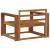 Canapea Medie pentru Exterior Lemn Solid de Acacia natural GartenMobel Dekor