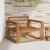 Canapea Medie pentru Exterior Lemn Solid de Acacia natural GartenMobel Dekor