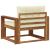 Canapea Medie pentru Exterior Lemn Solid de Acacia natural GartenMobel Dekor
