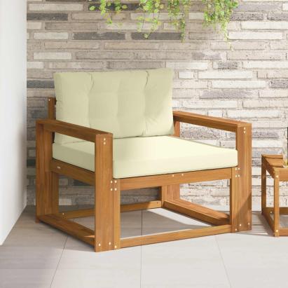 Canapea Medie pentru Exterior Lemn Solid de Acacia natural GartenMobel Dekor