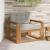 Canapea Medie pentru Exterior Lemn Solid de Acacia natural GartenMobel Dekor