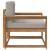 Canapea Medie pentru Exterior Lemn Solid de Acacia natural GartenMobel Dekor