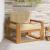 Canapea Medie pentru Exterior Lemn Solid de Acacia natural GartenMobel Dekor