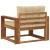 Canapea Medie pentru Exterior Lemn Solid de Acacia natural GartenMobel Dekor