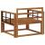 Canapea Medie pentru Exterior Lemn Solid de Acacia natural GartenMobel Dekor