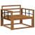 Canapea Medie pentru Exterior Lemn Solid de Acacia natural GartenMobel Dekor