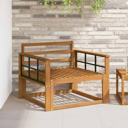 Canapea Medie pentru Exterior Lemn Solid de Acacia natural GartenMobel Dekor