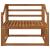 Canapea Medie pentru Exterior Lemn Solid de Acacia natural GartenMobel Dekor