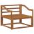 Canapea Medie pentru Exterior Lemn Solid de Acacia natural GartenMobel Dekor