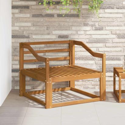 Canapea Medie pentru Exterior Lemn Solid de Acacia natural GartenMobel Dekor