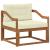 Canapea Medie pentru Exterior Lemn Solid de Acacia natural GartenMobel Dekor