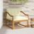 Canapea Medie pentru Exterior Lemn Solid de Acacia natural GartenMobel Dekor