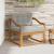 Canapea Medie pentru Exterior Lemn Solid de Acacia natural GartenMobel Dekor