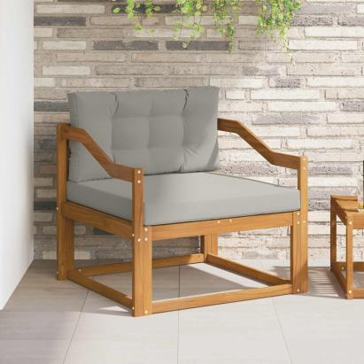 Canapea Medie pentru Exterior Lemn Solid de Acacia natural GartenMobel Dekor