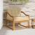 Canapea Medie pentru Exterior Lemn Solid de Acacia natural GartenMobel Dekor