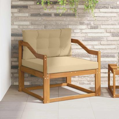 Canapea Medie pentru Exterior Lemn Solid de Acacia natural GartenMobel Dekor