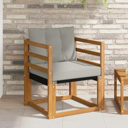 Canapea de exterior Lemn solid de Acacia și Textilene GartenMobel Dekor