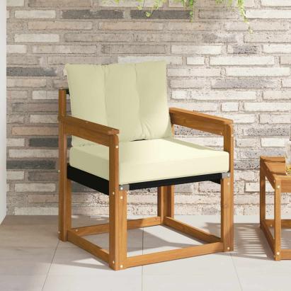 Canapea de exterior Lemn solid de Acacia și Textilene GartenMobel Dekor