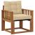Canapea de exterior Lemn Solid de Acacia natural GartenMobel Dekor
