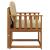 Canapea de exterior Lemn Solid de Acacia natural GartenMobel Dekor