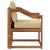 Canapea de exterior Lemn solid de Acacia și Textilene natural GartenMobel Dekor