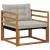 Set de canapele de exterior Lemn solid de Acacia și Textilene GartenMobel Dekor