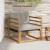 Set de canapele de exterior Lemn solid de Acacia și Textilene GartenMobel Dekor
