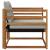 Set de canapele de exterior Lemn solid de Acacia și Textilene GartenMobel Dekor