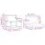 Set de canapele de exterior Lemn solid de Acacia și Textilene GartenMobel Dekor