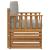 Canapea de exterior Lemn de acacia solid și poliester natural GartenMobel Dekor
