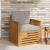 Canapea de exterior Lemn de acacia solid și poliester natural GartenMobel Dekor